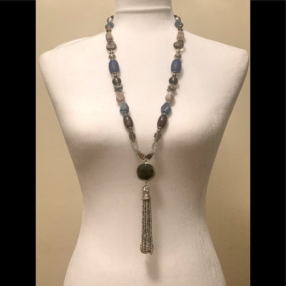 NWT Chico’s largest beaded necklace